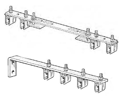 Steel Snap-In Clamps for 8-Bar Conductor Bar